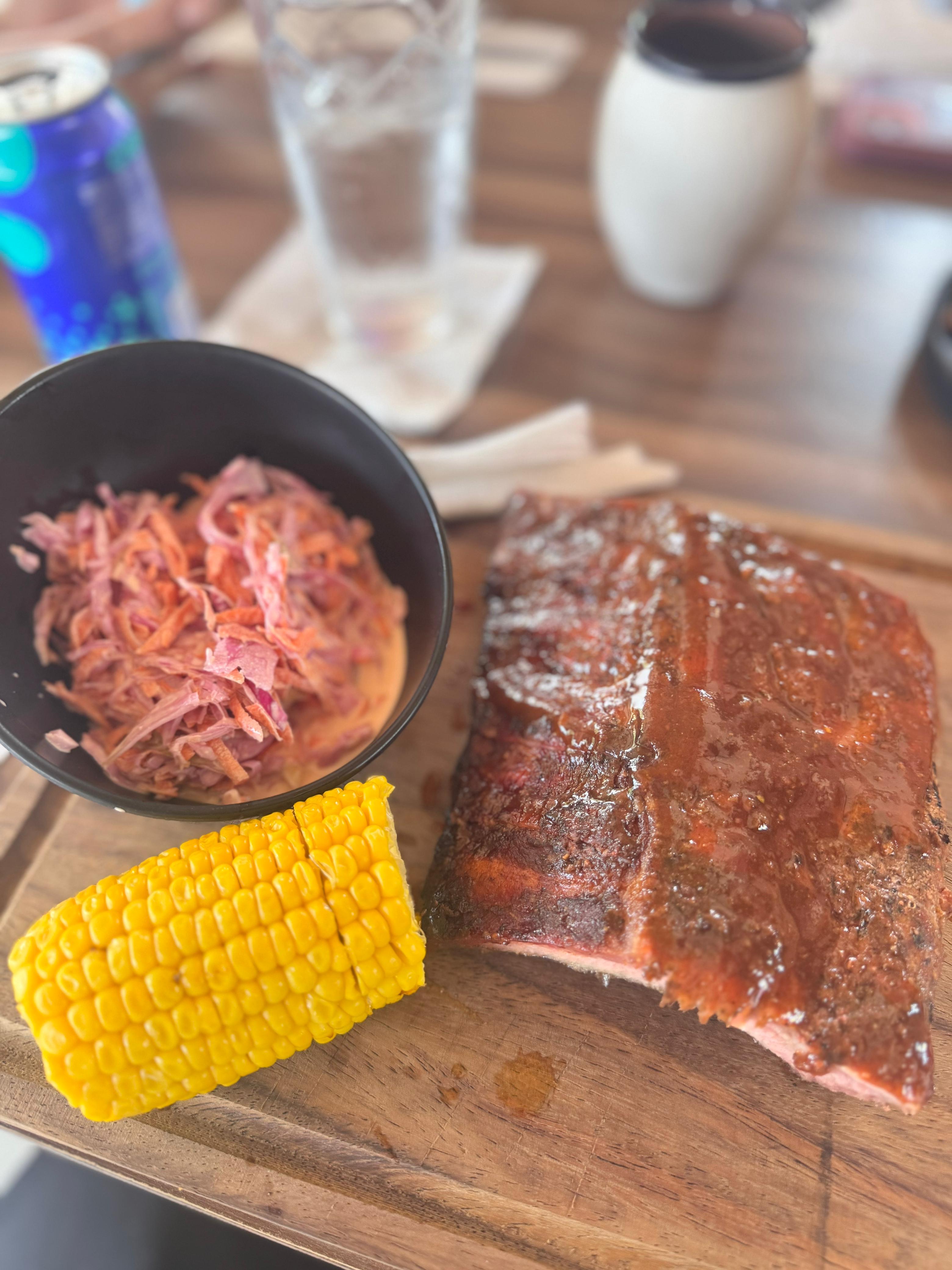 Ribs and Coleslaw